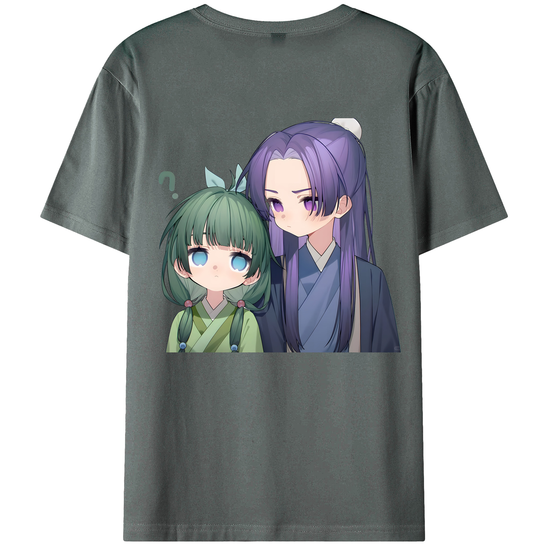 （画像用） 薬屋のひとりごと The Apothecary Diaries 綿100％ メンズ半袖Tシャツ（バックプリント） 通気性